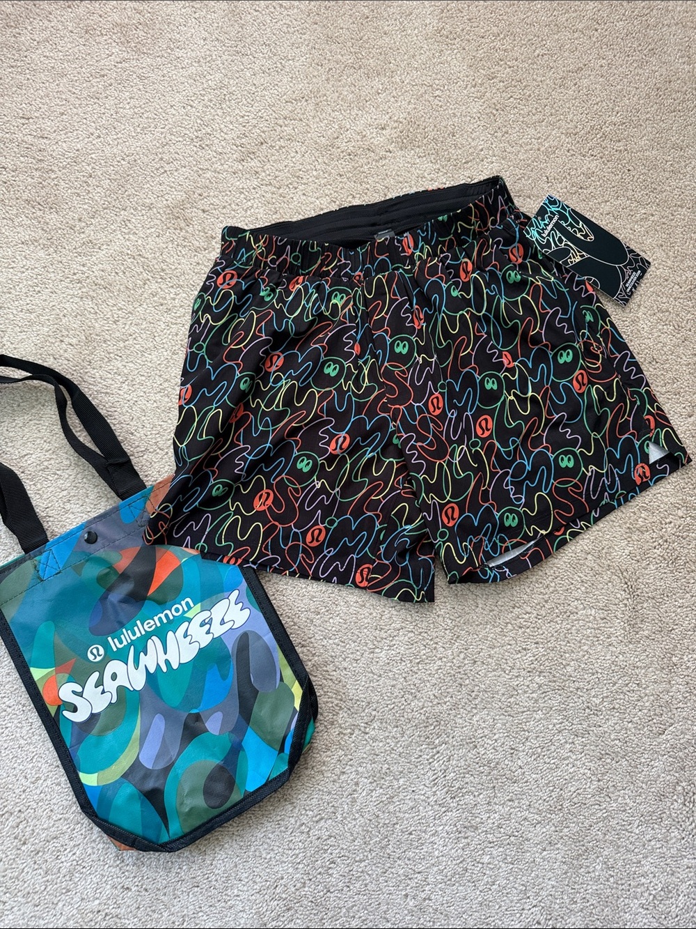 Men’s XS Seawheeze Special edition Mile maker Ripstop lined shorts NWT & Bag